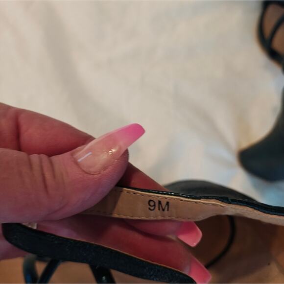 Bradshaw Caged Strappy Emerald Shimmer Green Heels 9 Sex in‎ the City Y2K - Picture 10 of 14